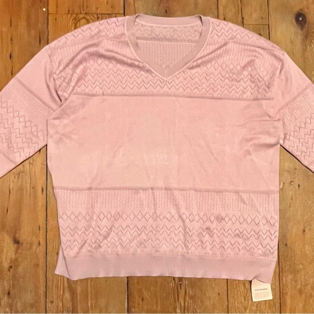BloomChic Soft Pink Knit V-Neck Top Size 20